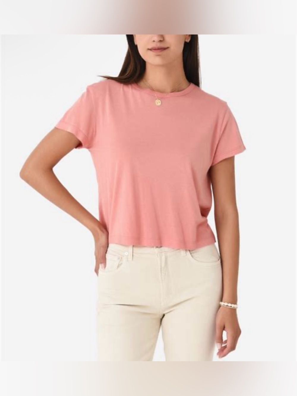 Agolde Drew Tee in Smoothie Size Medium (Like New) Retail $88